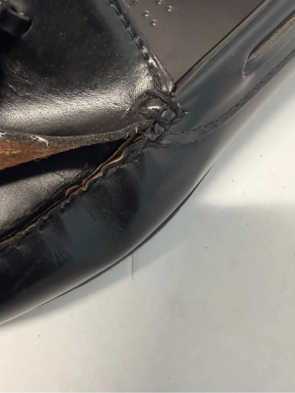 Vintage G.H. Bass Weejuns Logan Penny Loafers Made in USA 9.5 EEE Extra Wide Blk